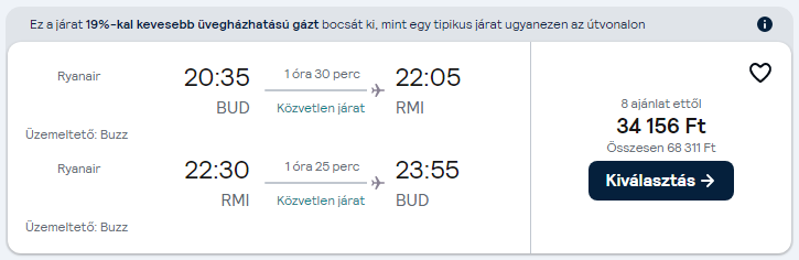 Rimini olcsó repülőjegy