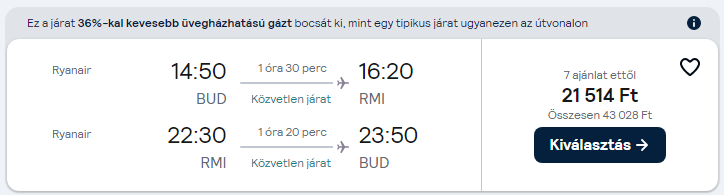 Rimini olcsó repülőjegy