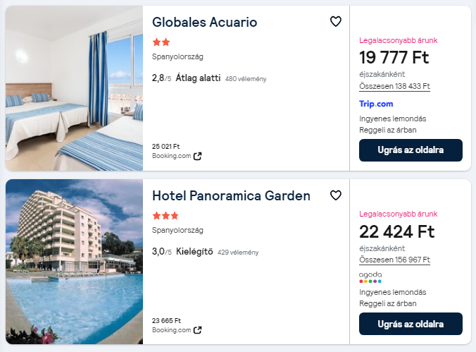 Tenerife olcsó szállás