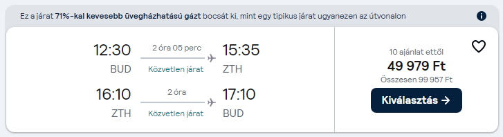 Zakynthos olcsó repülőjegy