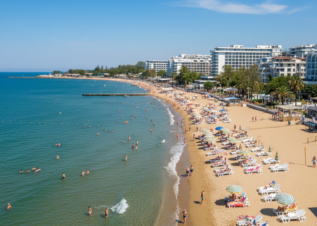 Bulgária Aranypart Golden Sands nyaralás repülővel