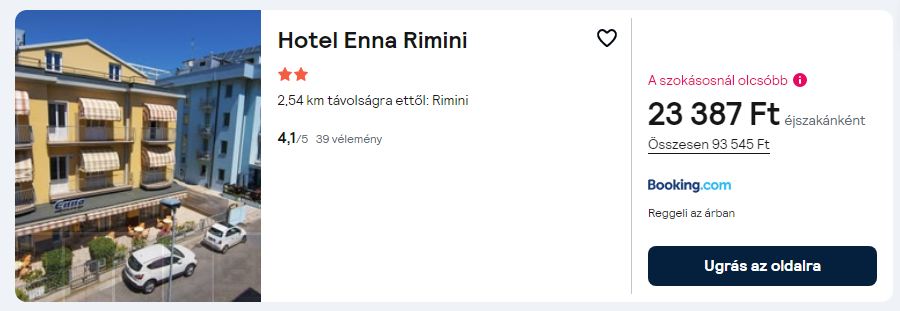 Rimini nyaraláshoz olcsó Hotel